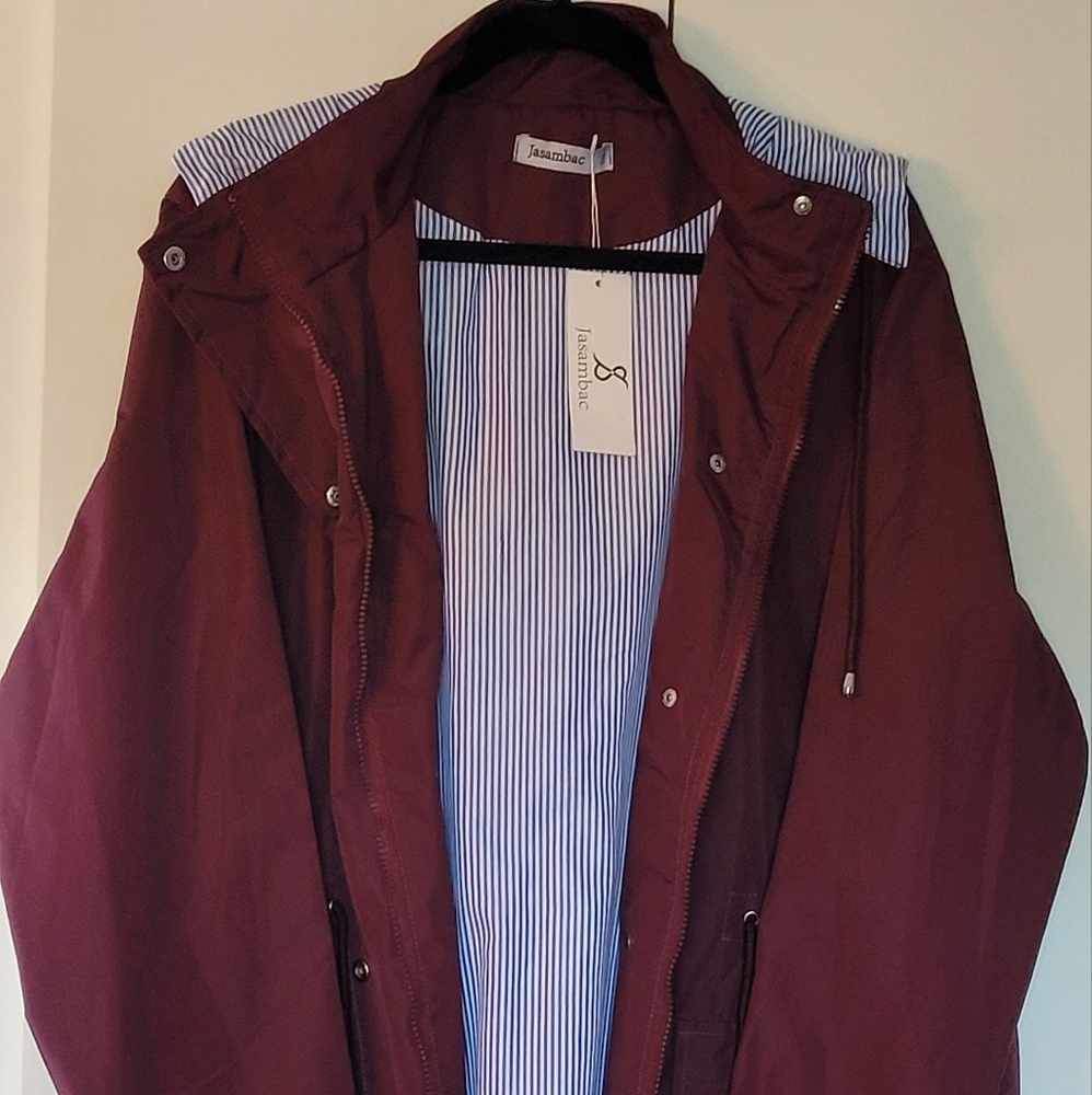 Maroon Rain Coat NWT 2XL